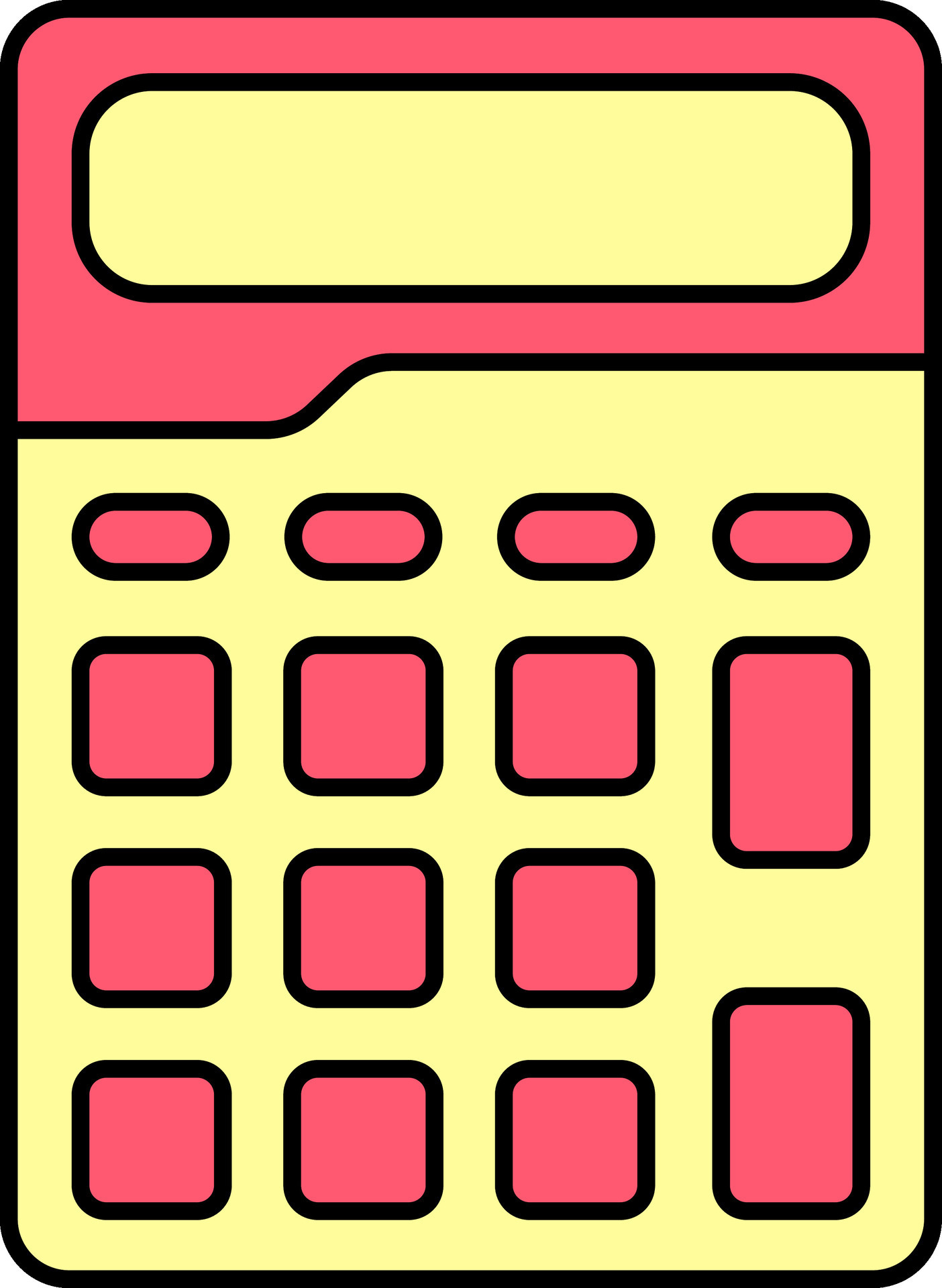 Red And Yellow Calculator Icon In Flat Style. 25077999 Vector Art at Vecteezy