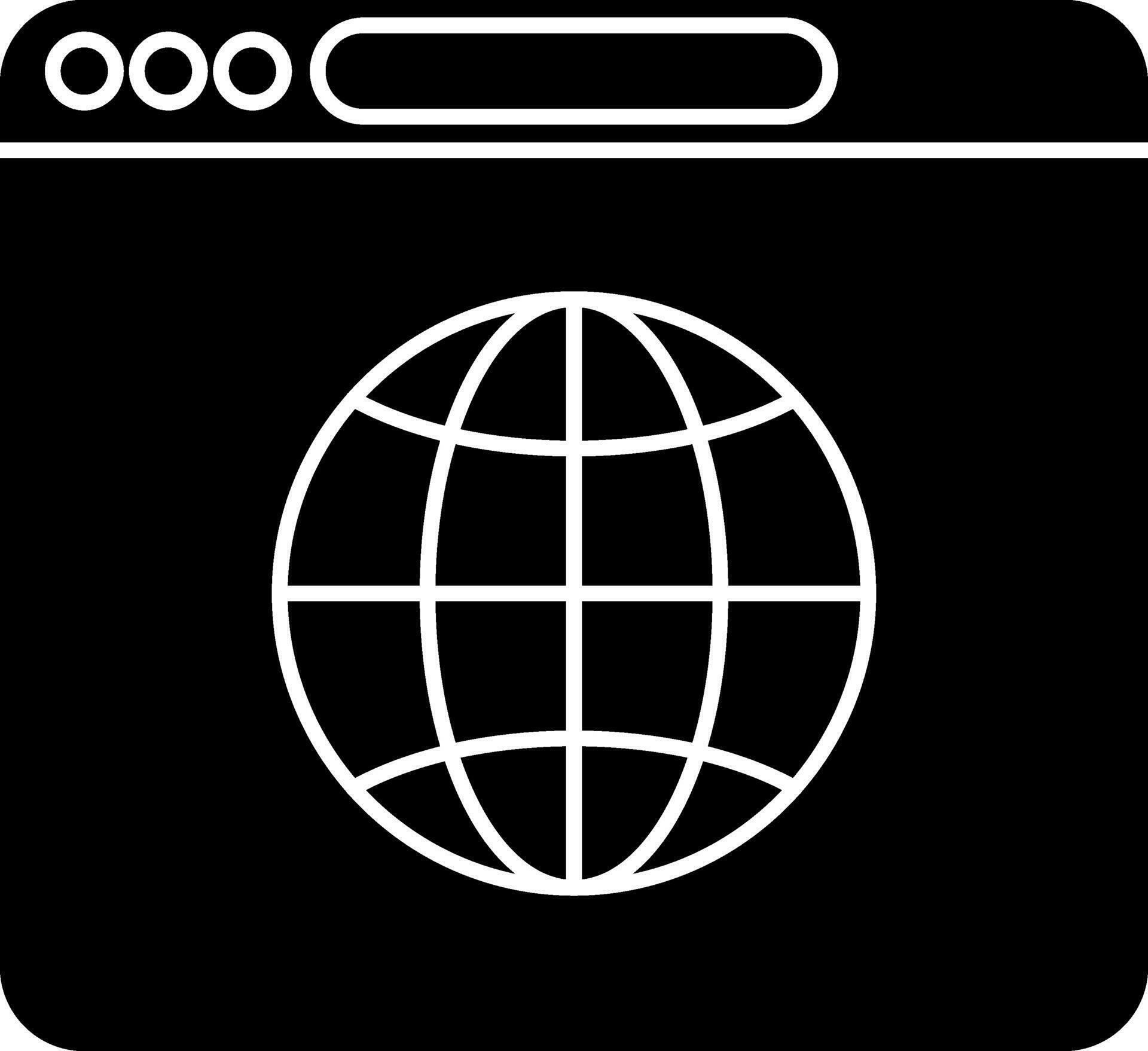 Web Browser Icon In black and white Color. 25078112 Vector Art at Vecteezy