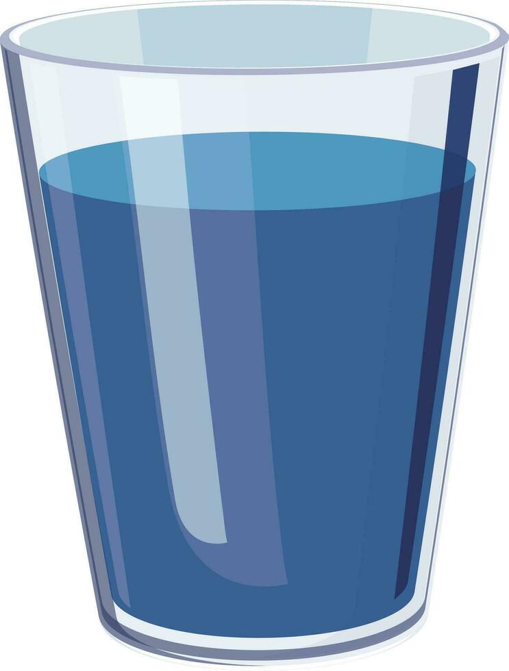 ilustración de un vaso. vector