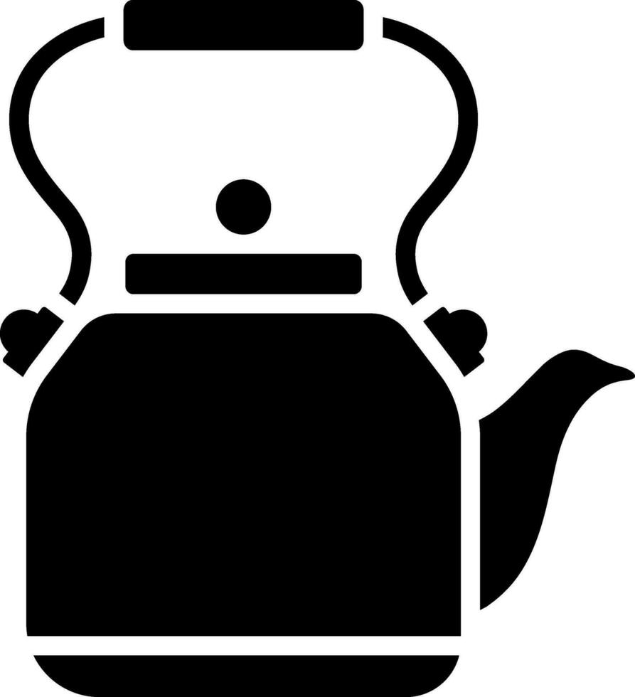 Illustration of teapot icon or symbol. vector