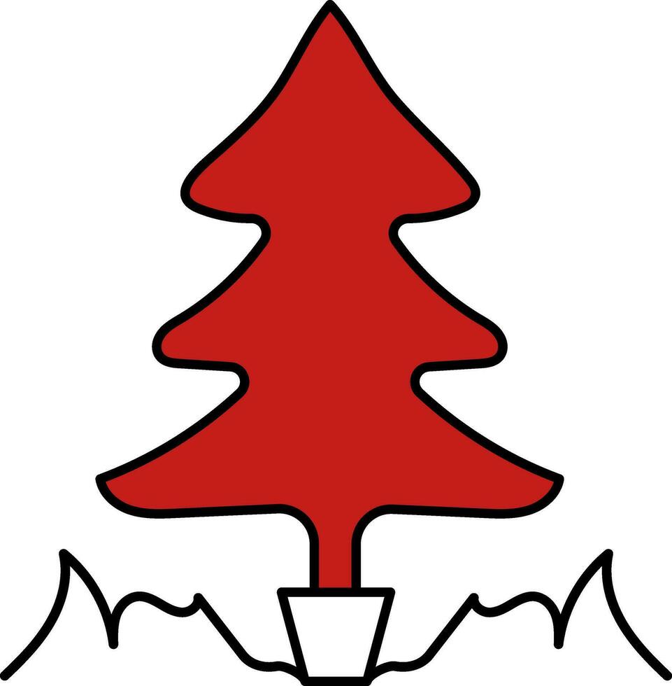 Navidad, árbol, Navidad icono vector