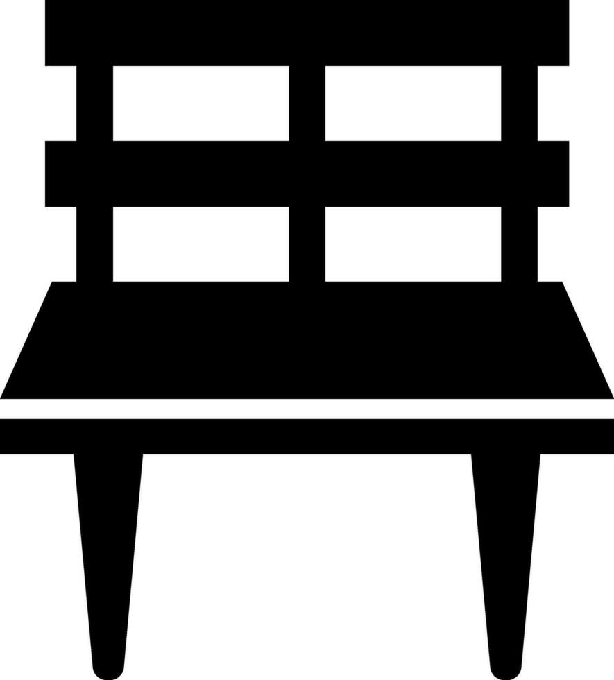 Waiting chairs in black and white color. vector