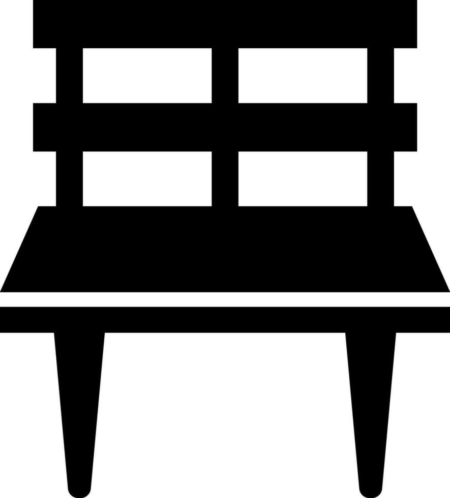 Waiting chairs in black and white color. vector