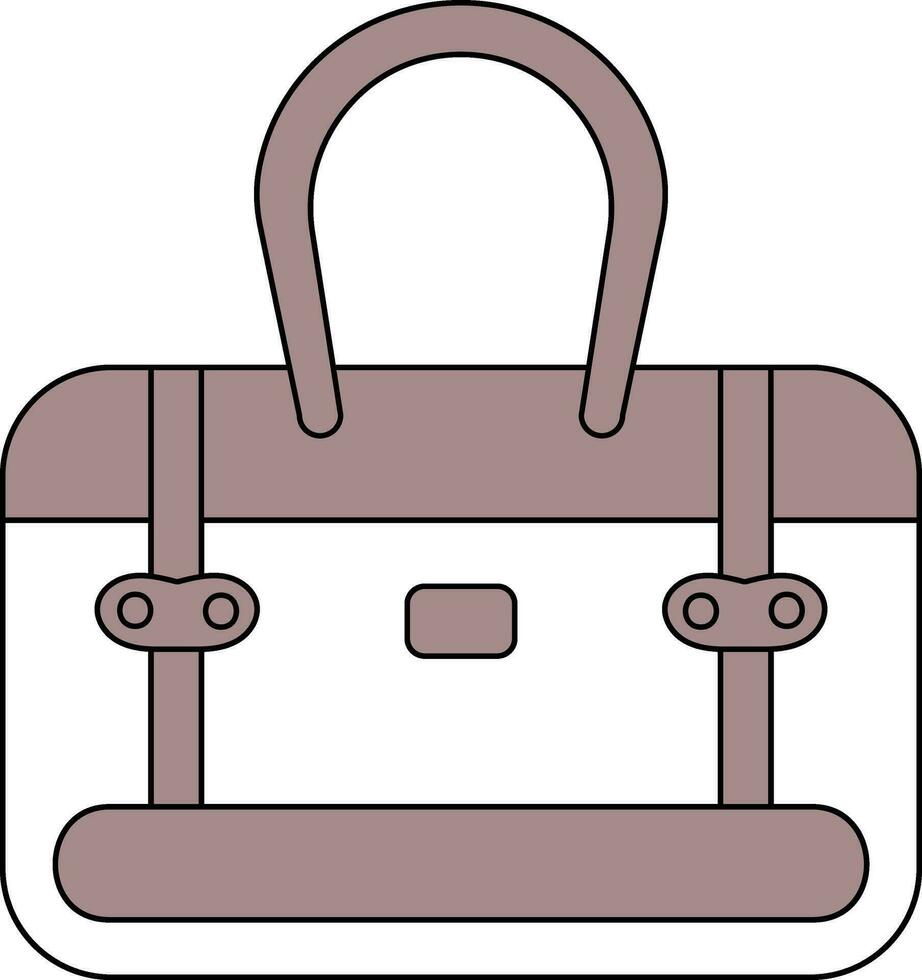 Flat Style Handbag Icon Or Symbol. vector