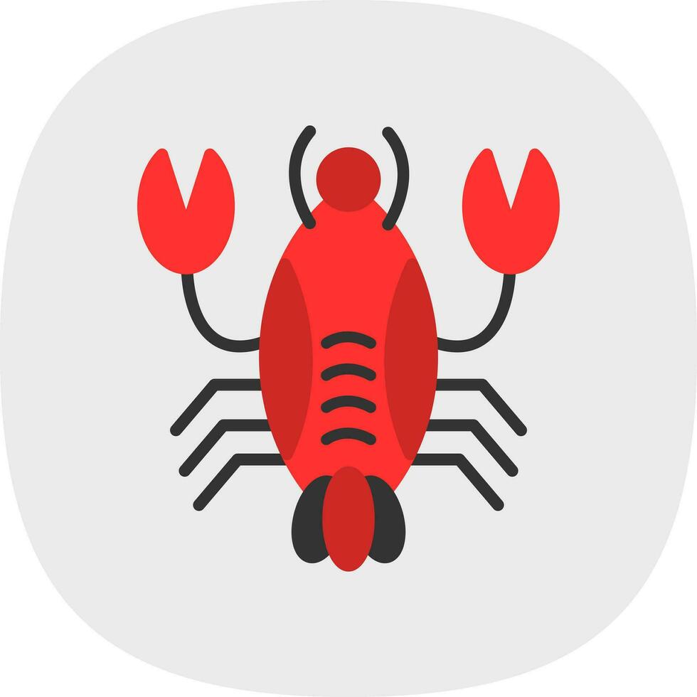 Lobster Vector Icon Design