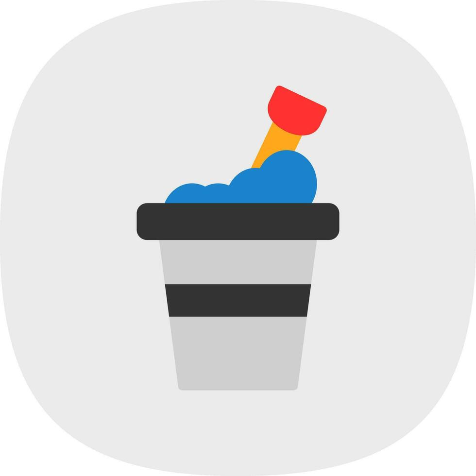 Bucket Vector Icon Design