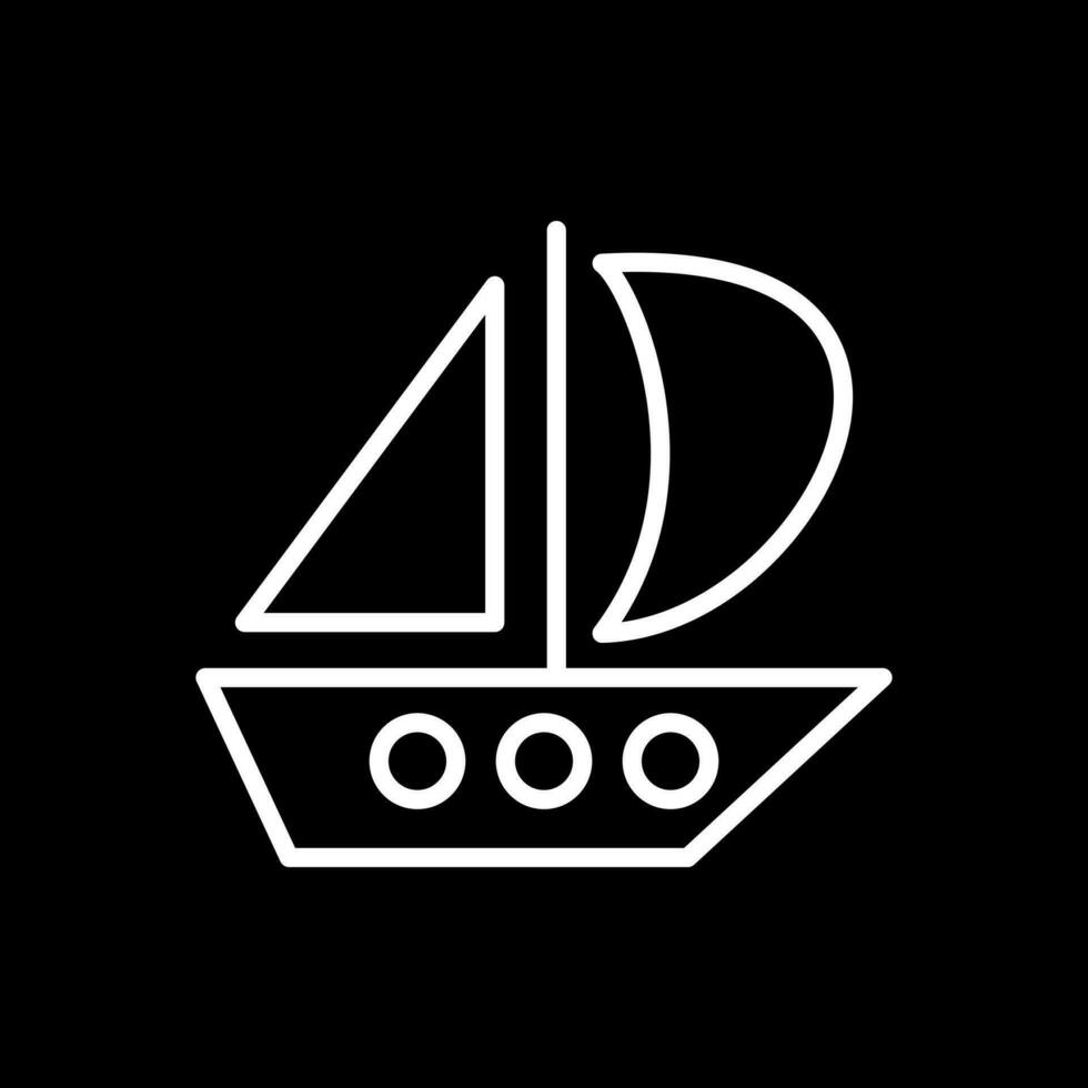 Catamaran Vector Icon Design