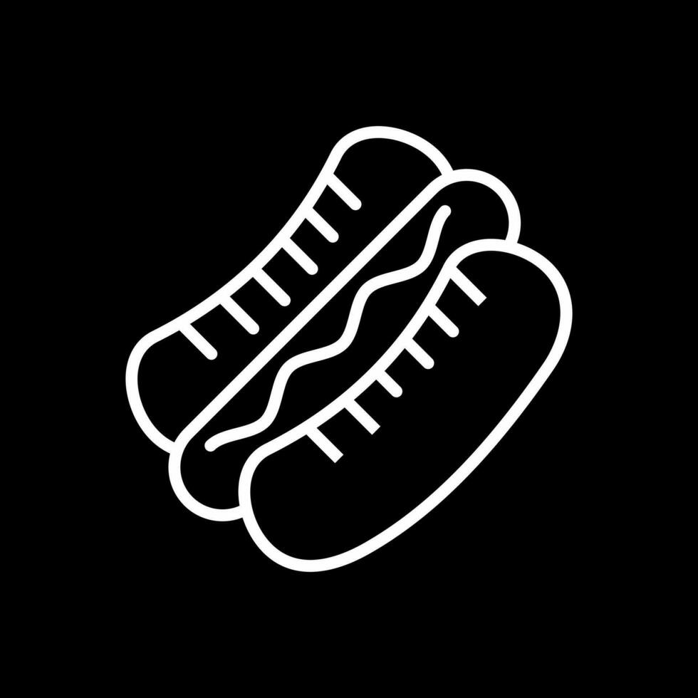 Hot dog Vector Icon Design