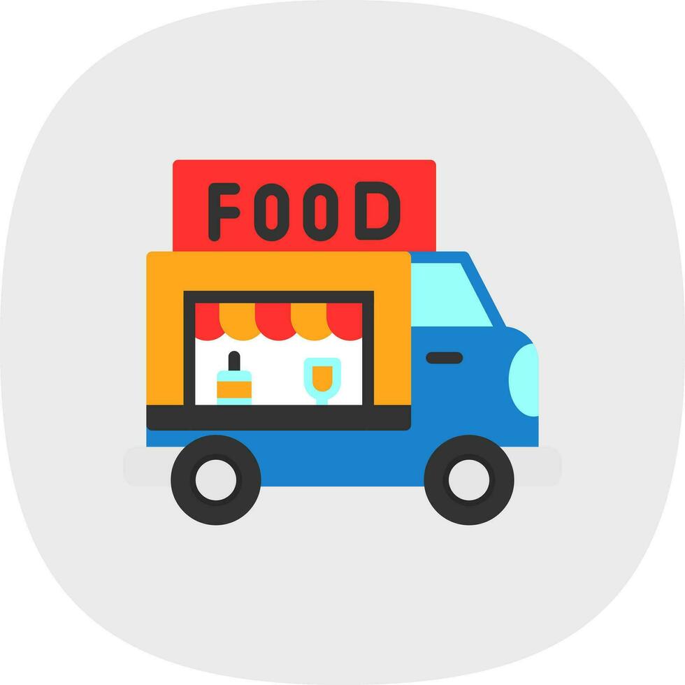 Food Truck Vector Icon Design