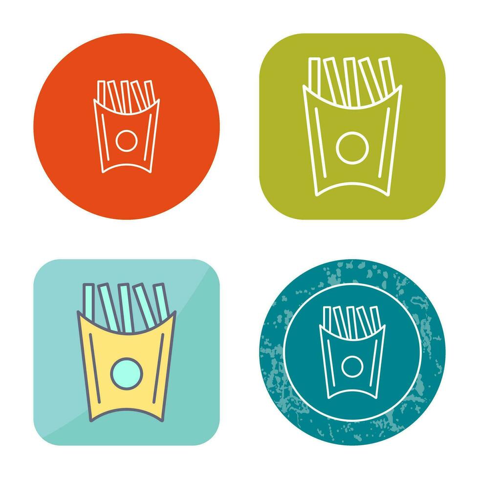 Unique French Fries Vector Icon