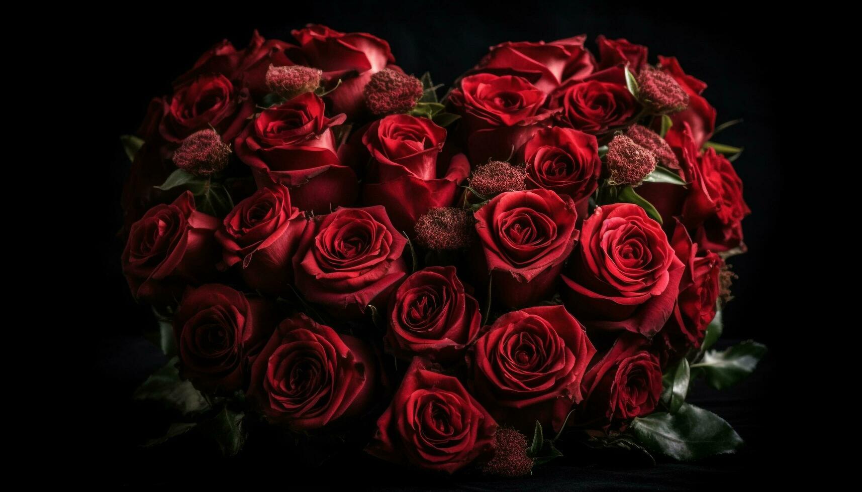 Romantic bouquet of fresh flowers symbolizes love and elegance