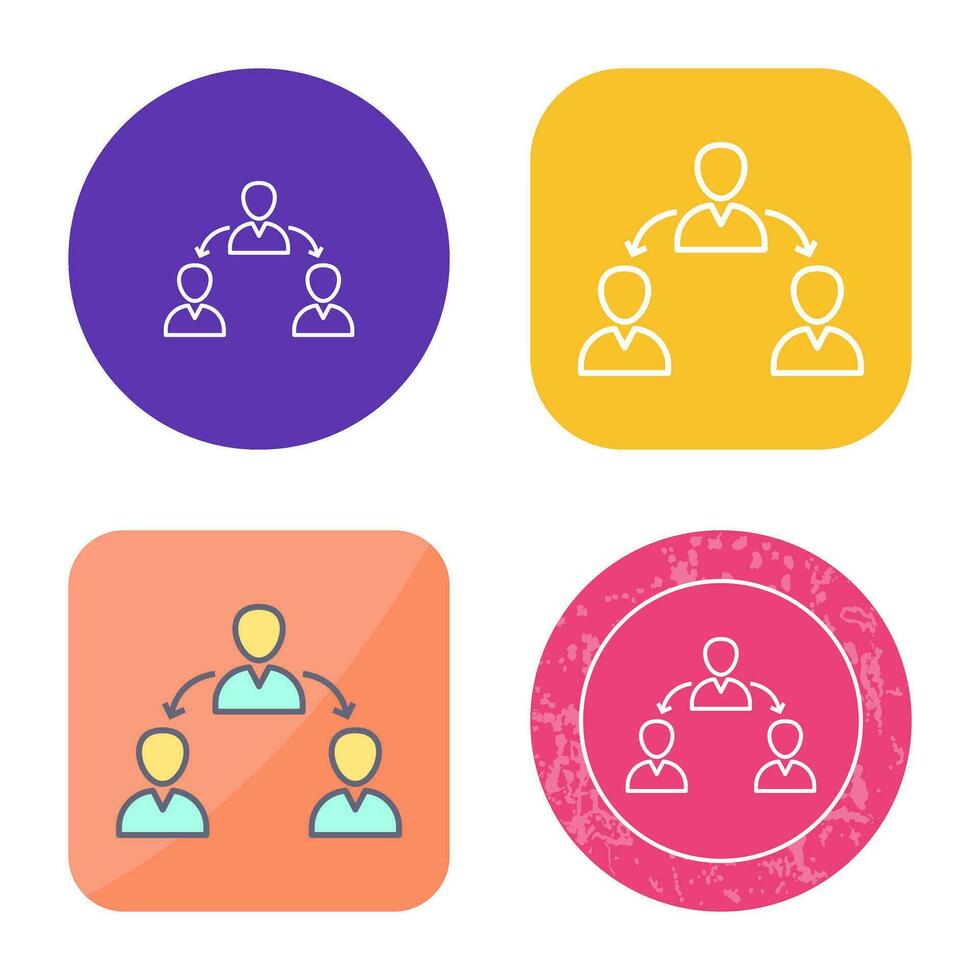 Unique Connected Users Vector Icon