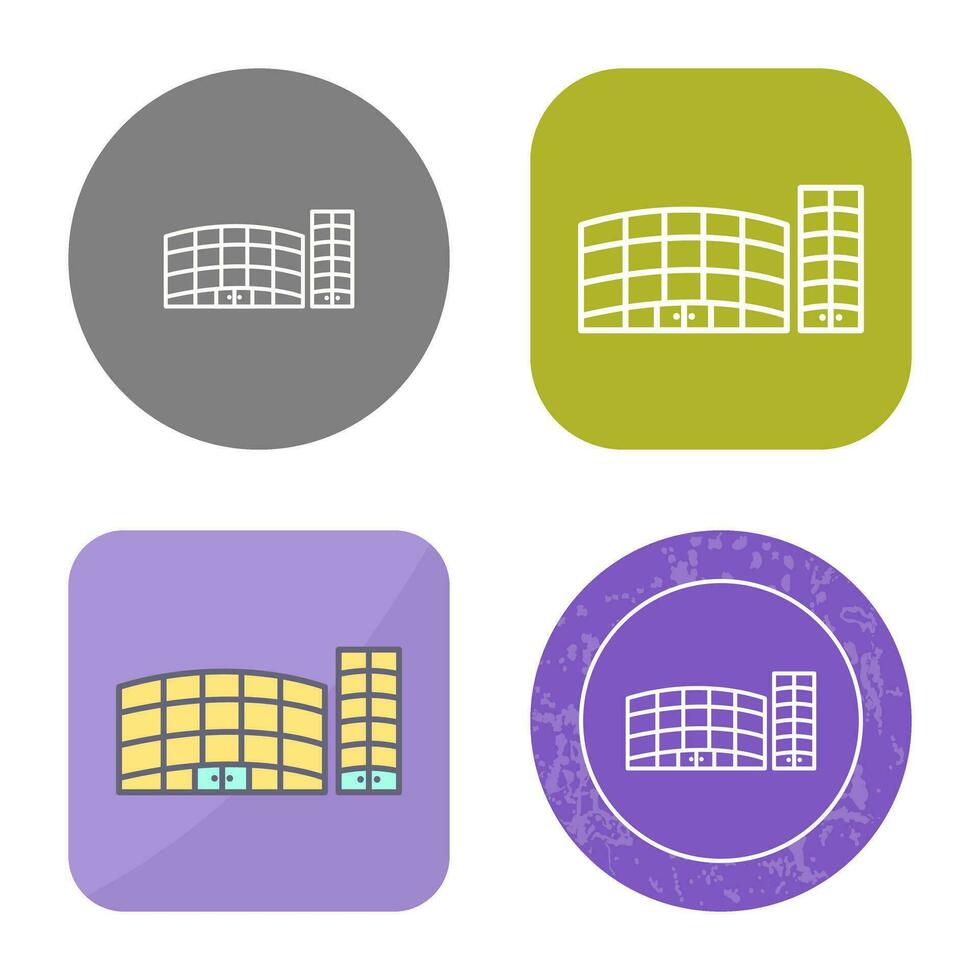 Unique Shopping Mall Vector Icon