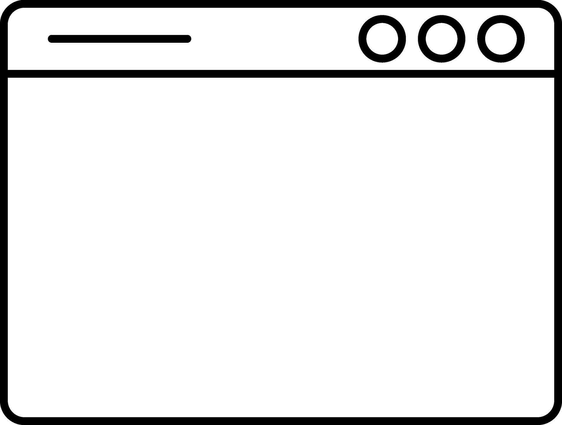 Blank site Page Linear Icon. 25083048 Vector Art at Vecteezy