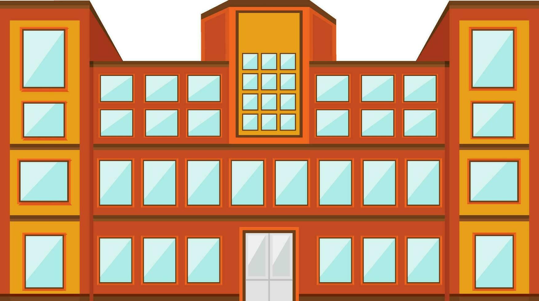 Illustration of a building exterior design. vector