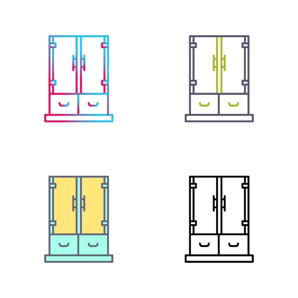 icono de vector de cajón de gabinete