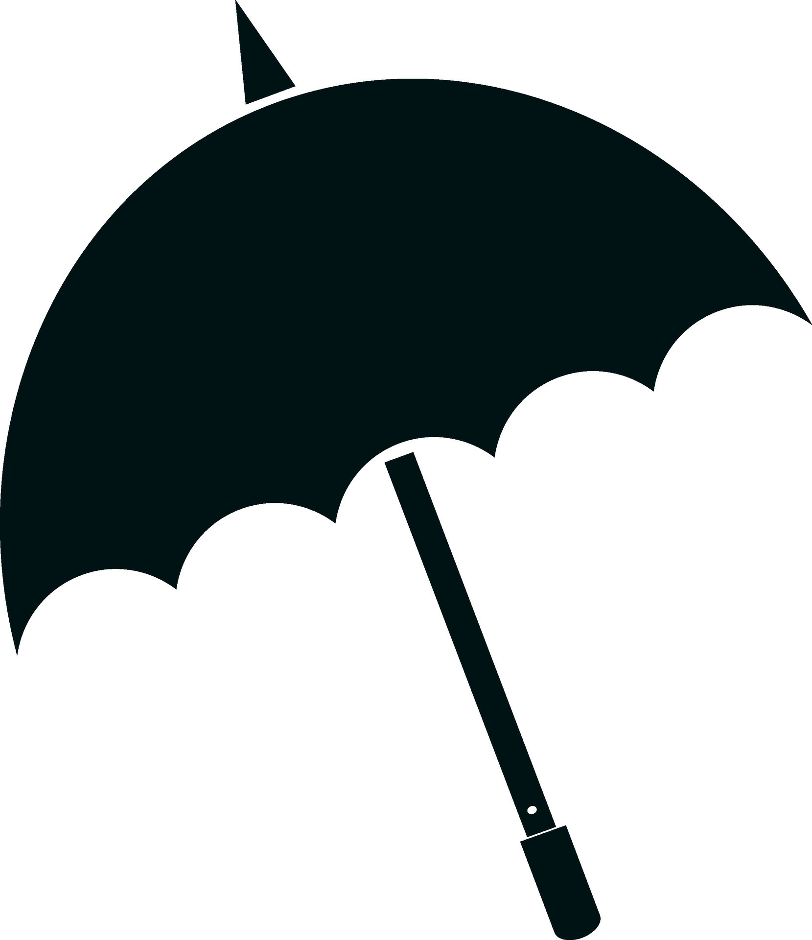 Isolated umbrella in black color. 25084482 Vector Art at Vecteezy