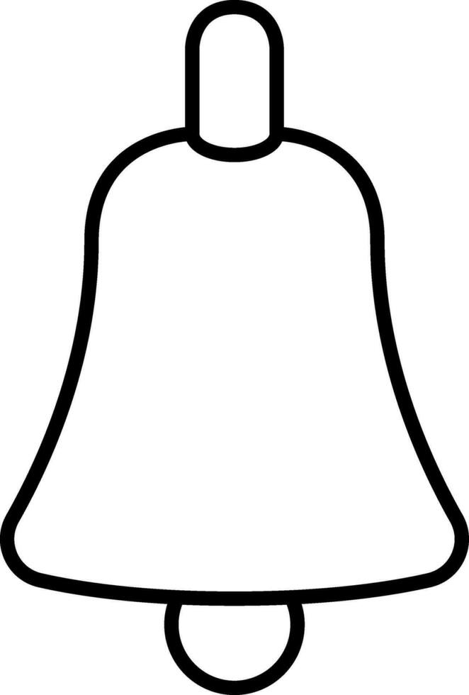 Black Outline Bell Icon Or Symbol. 25084541 Vector Art at Vecteezy