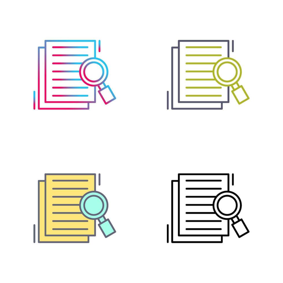 Details Looking Vector Icon