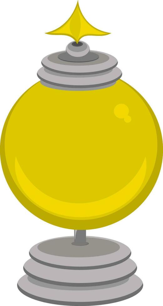 Isolated illustration of lamp. vector