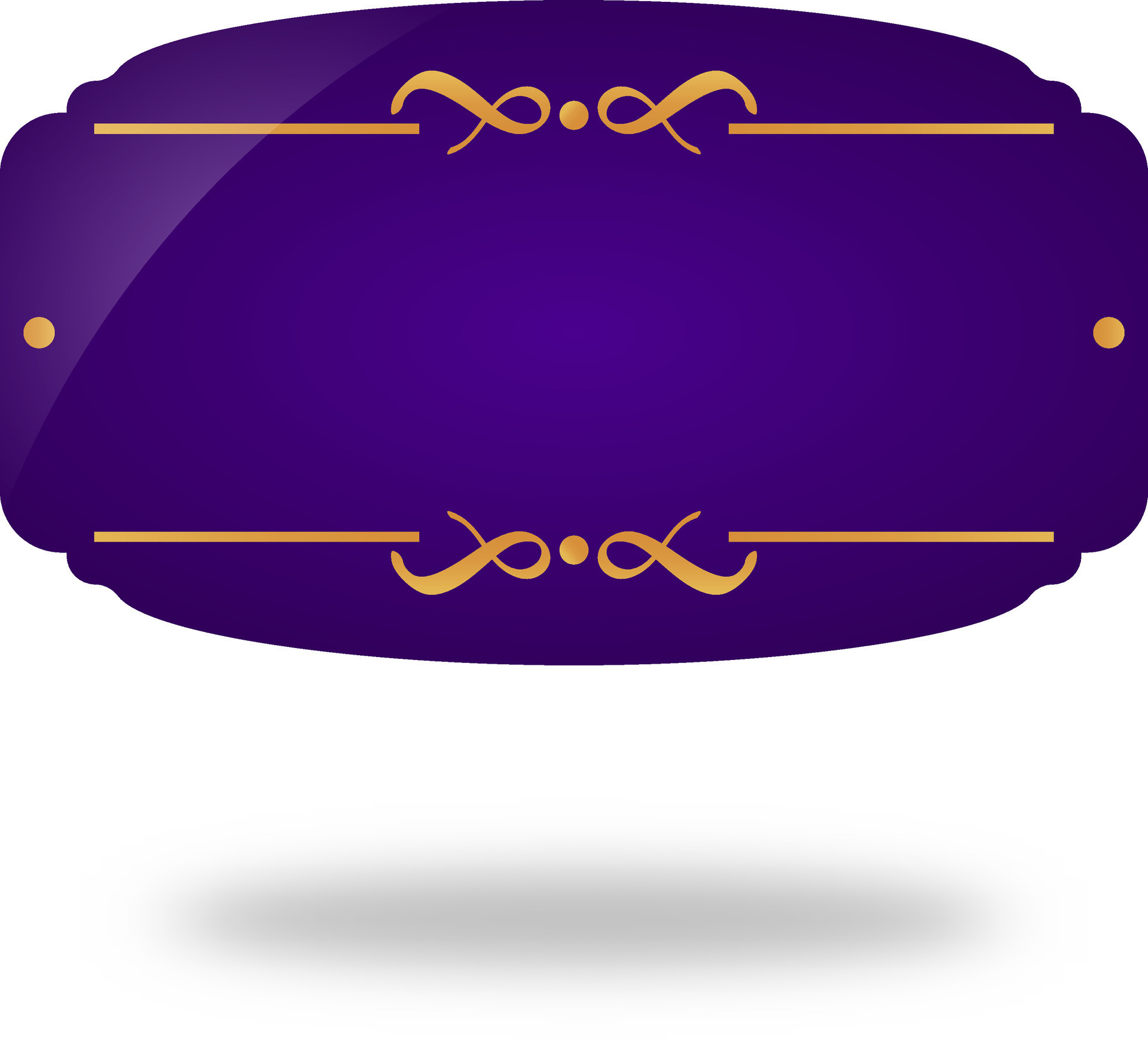 Blank Vintage Frame Element In Purple Color. 25084645 Vector Art at