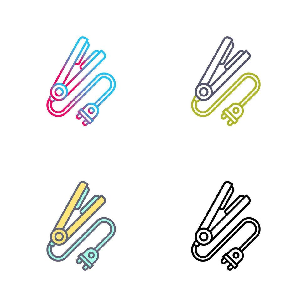 Hair iron Vector Icon