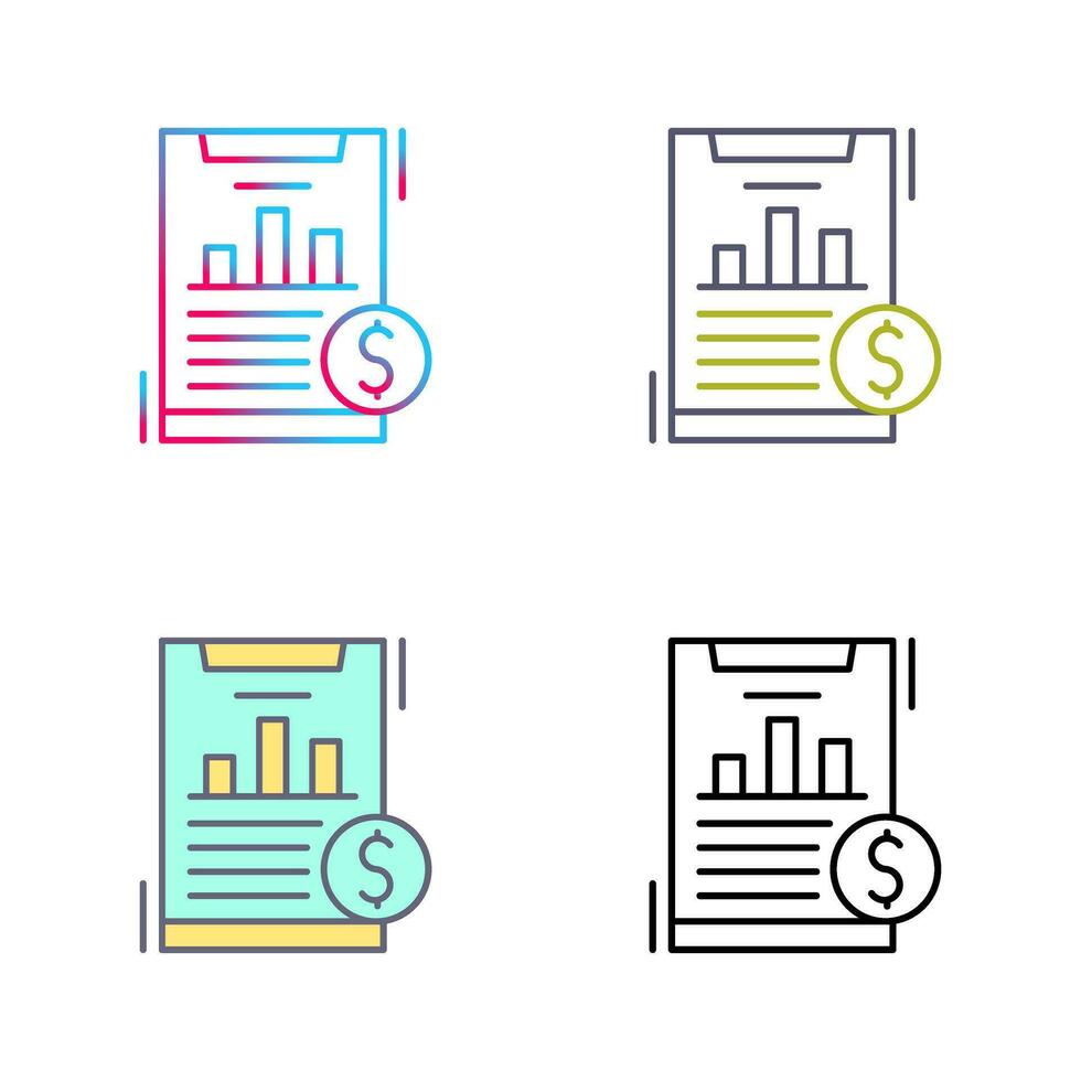 Financial Analytics Vector Icon