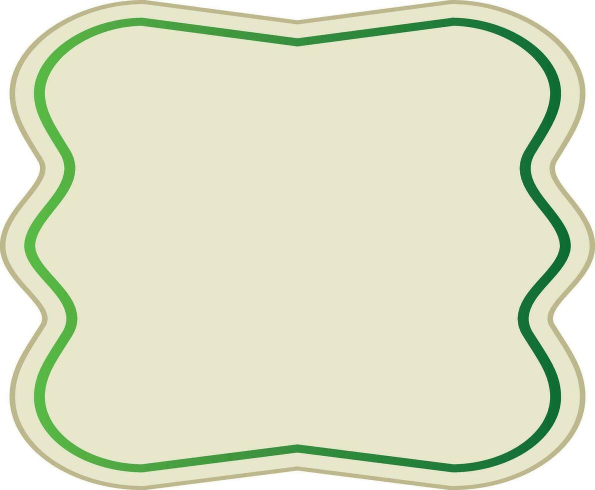 Sticker, tag or label design in green color. vector