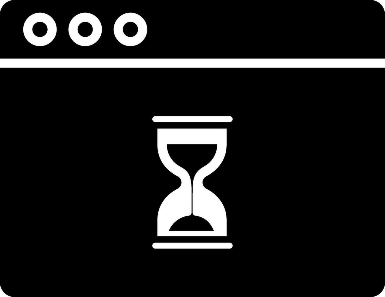 Web loading icon in glyph style. vector