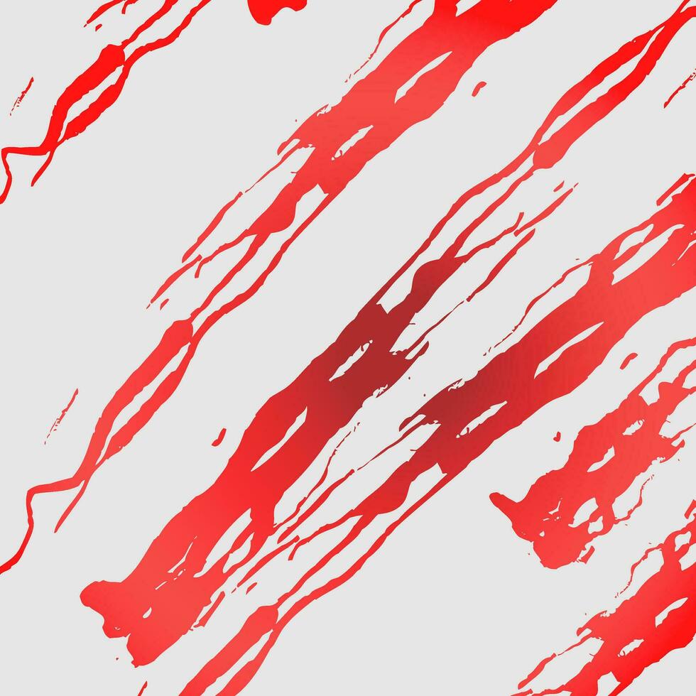 Red acrylic paint splash on grey background. vector