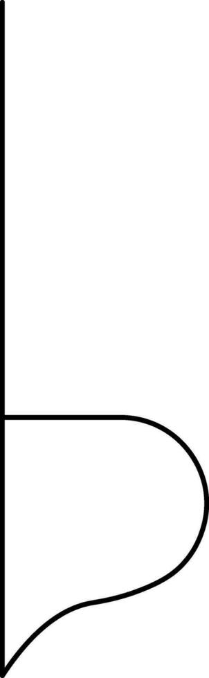 Isolated Music Note Icon In Line Art. vector