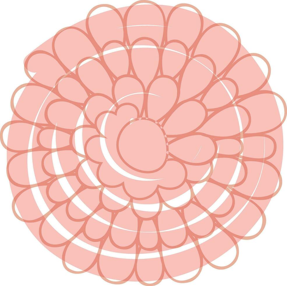 Beautiful flower design in flat style. vector