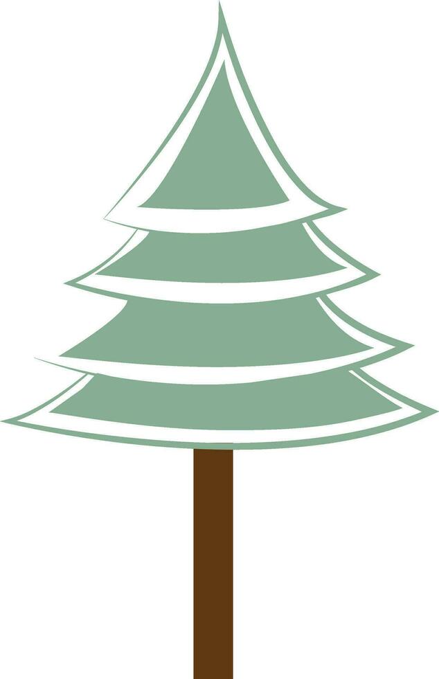 Illustration of a christmas tree. vector