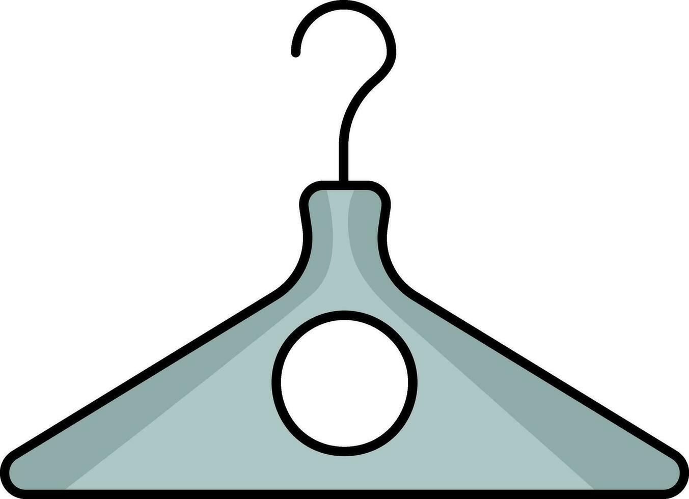 Circle Hanger Icon In Gray Color. vector