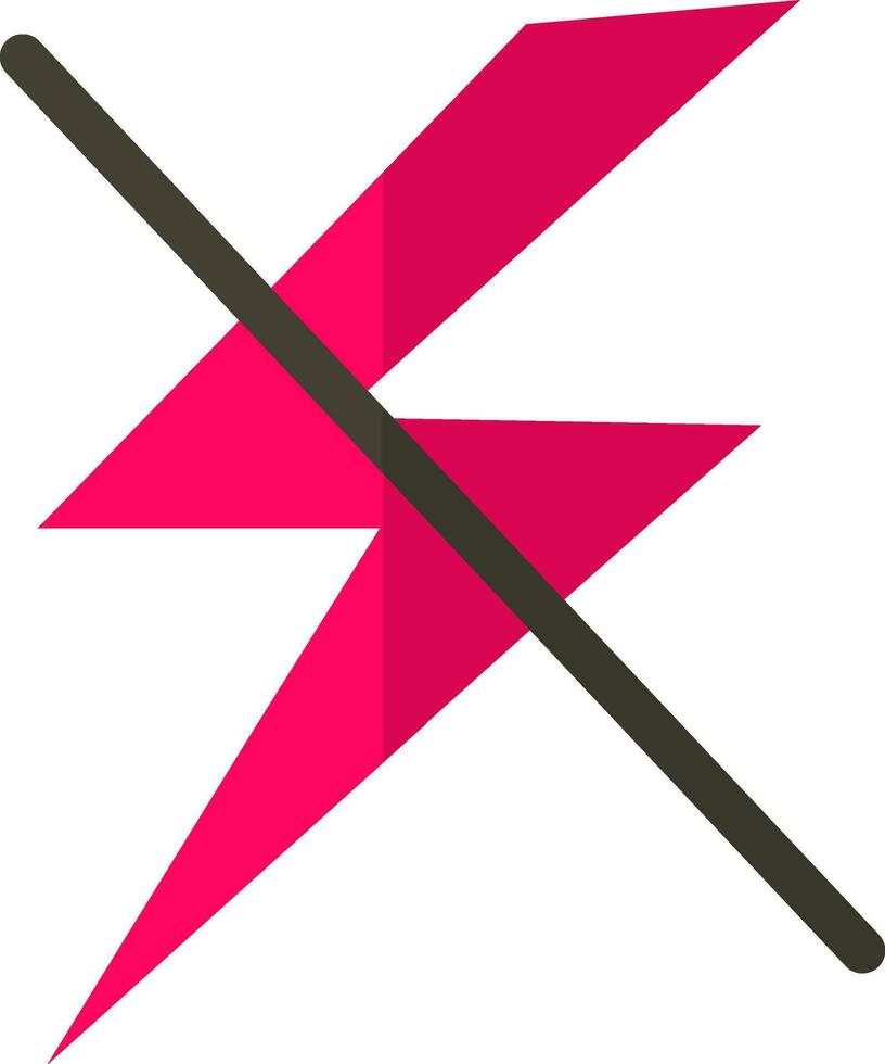 Flash off in pink and black color. 25085249 Vector Art at Vecteezy