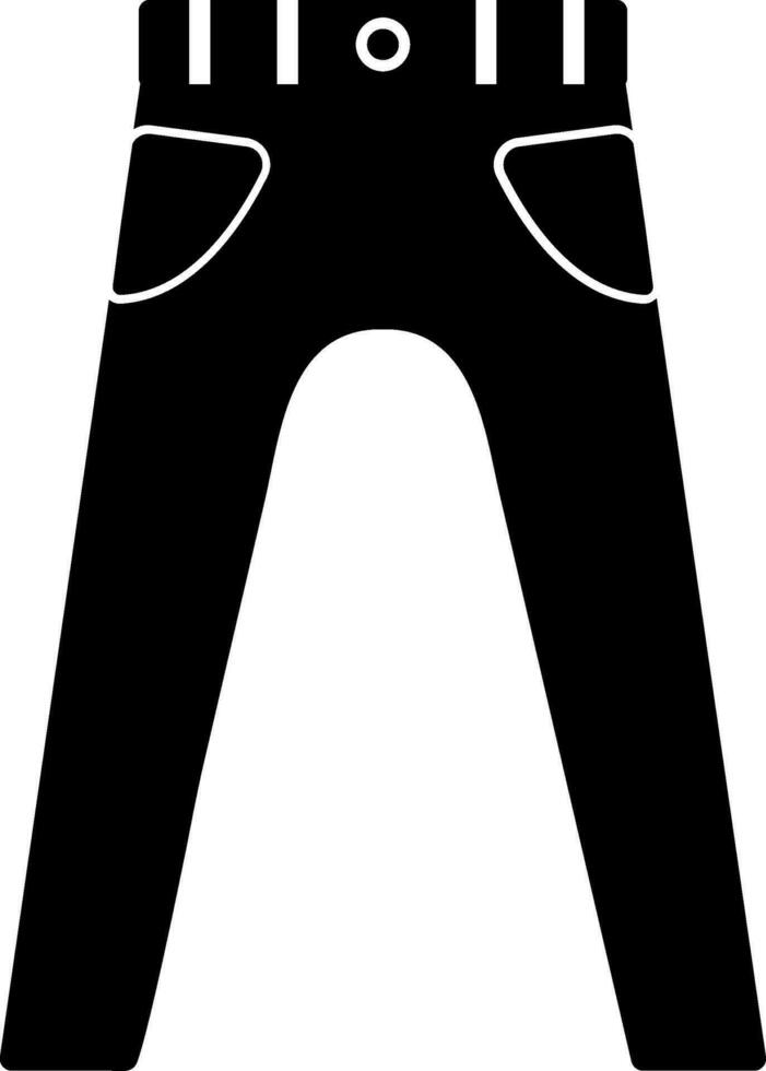 Flat illustration of Trousers. vector