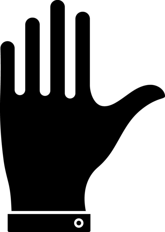 Isolated hand glove icon or symbol. vector