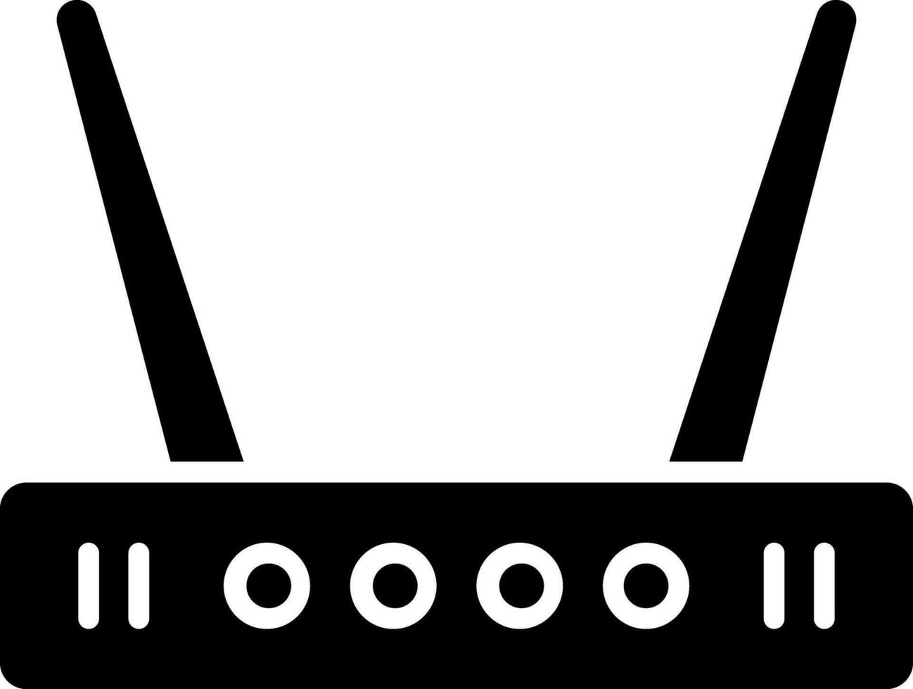 WIFI router icon in glyph style. vector