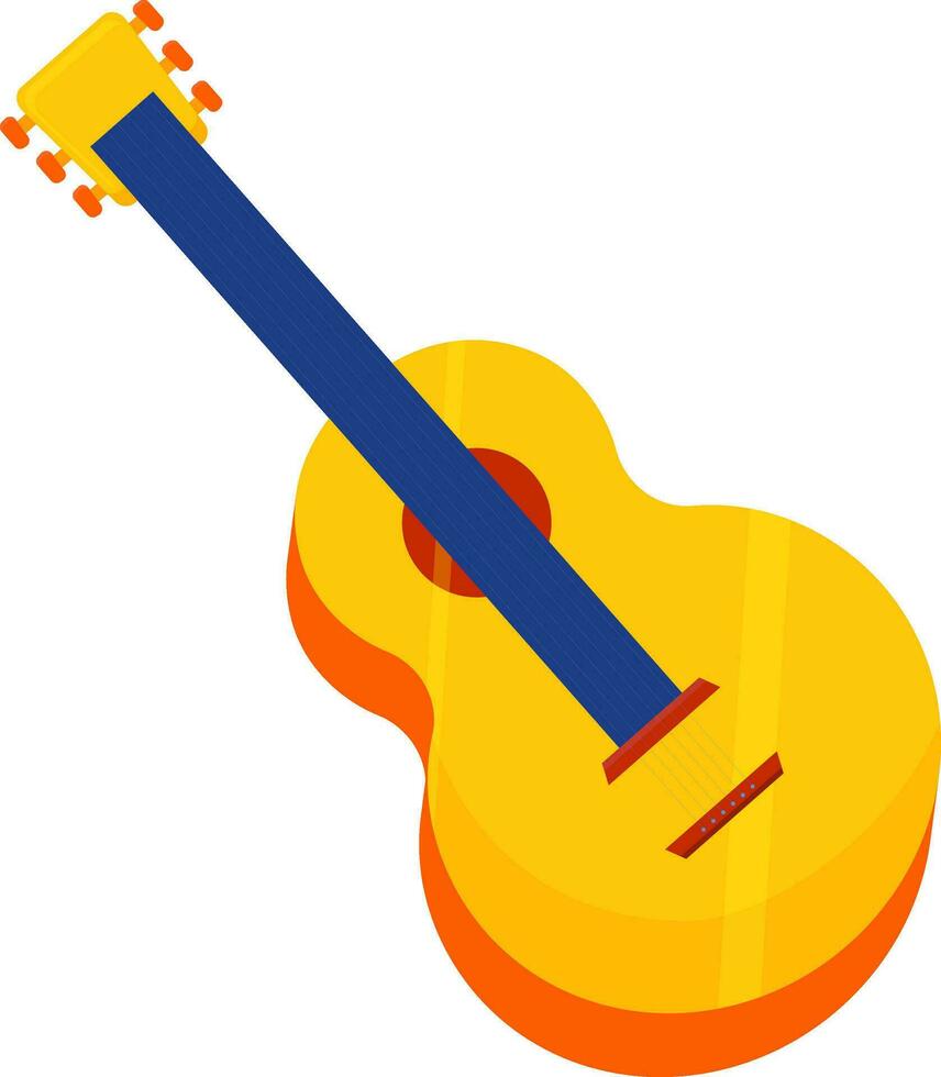 Vector illustration of guitar element.