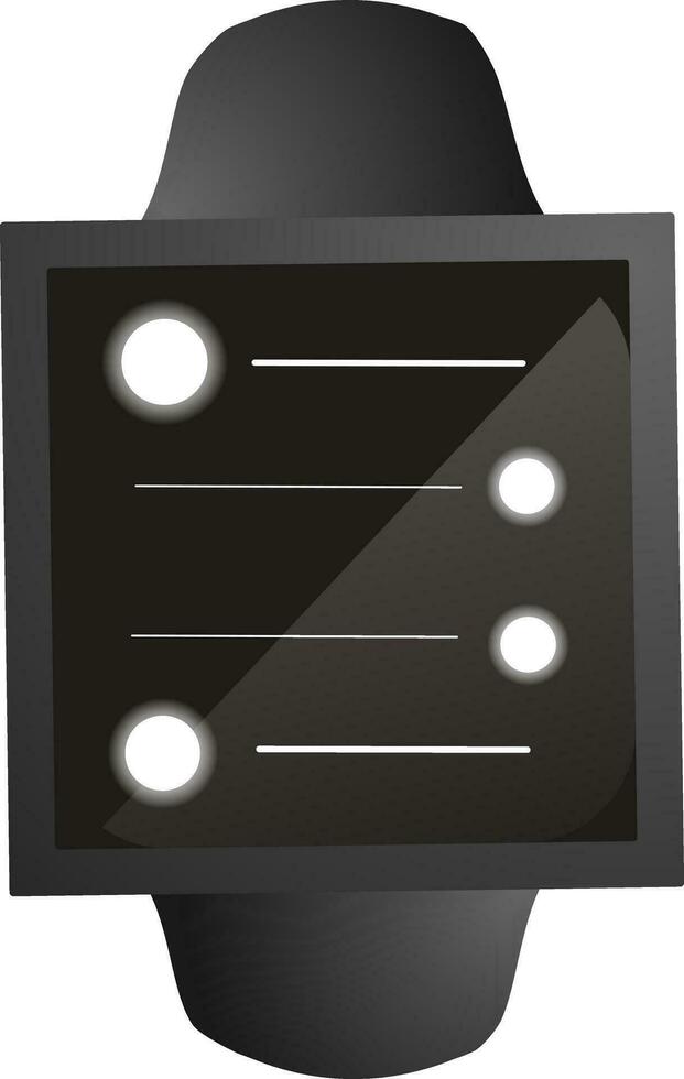 ilustración de gris reloj inteligente icono. vector