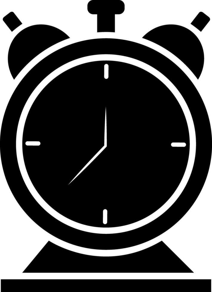 Vector illustration of alarm clock icon.