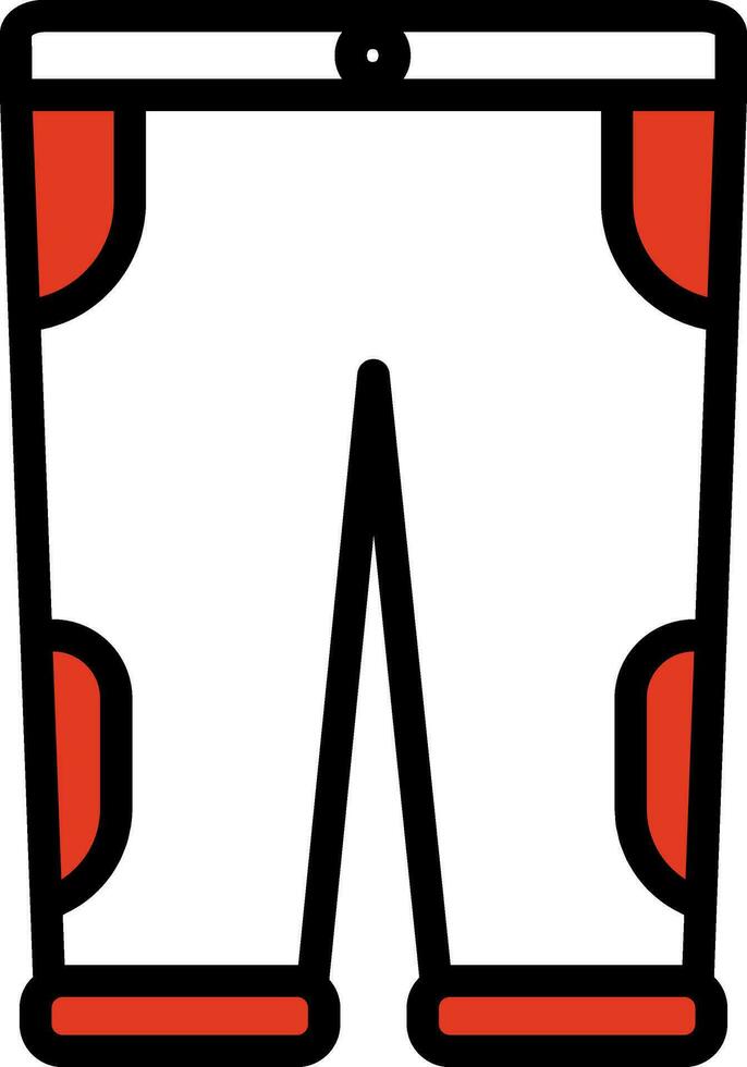 Vector Illustration of Trouser in Flat Style.