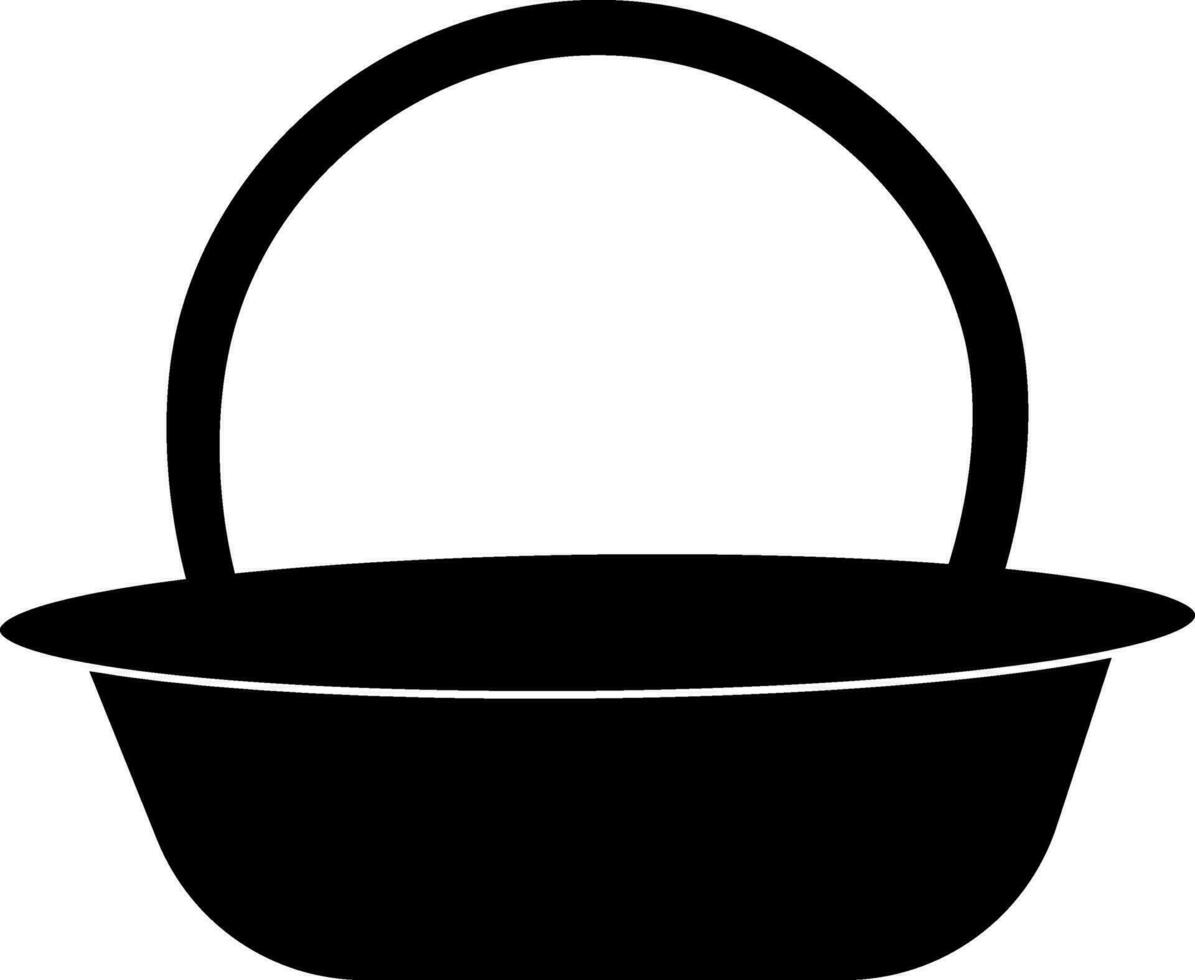 Illustration of a shopping basket. vector