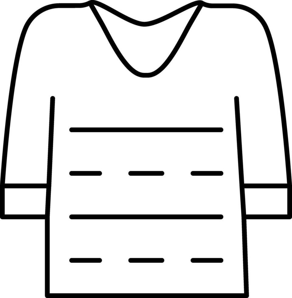Isolated Sweater Icon in Flat Style. vector