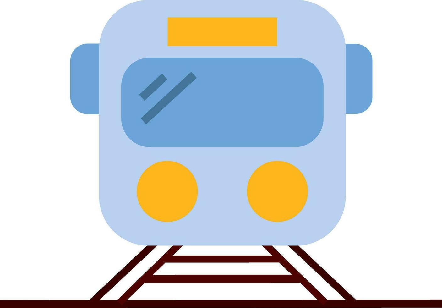 Flat style illustration of train. vector