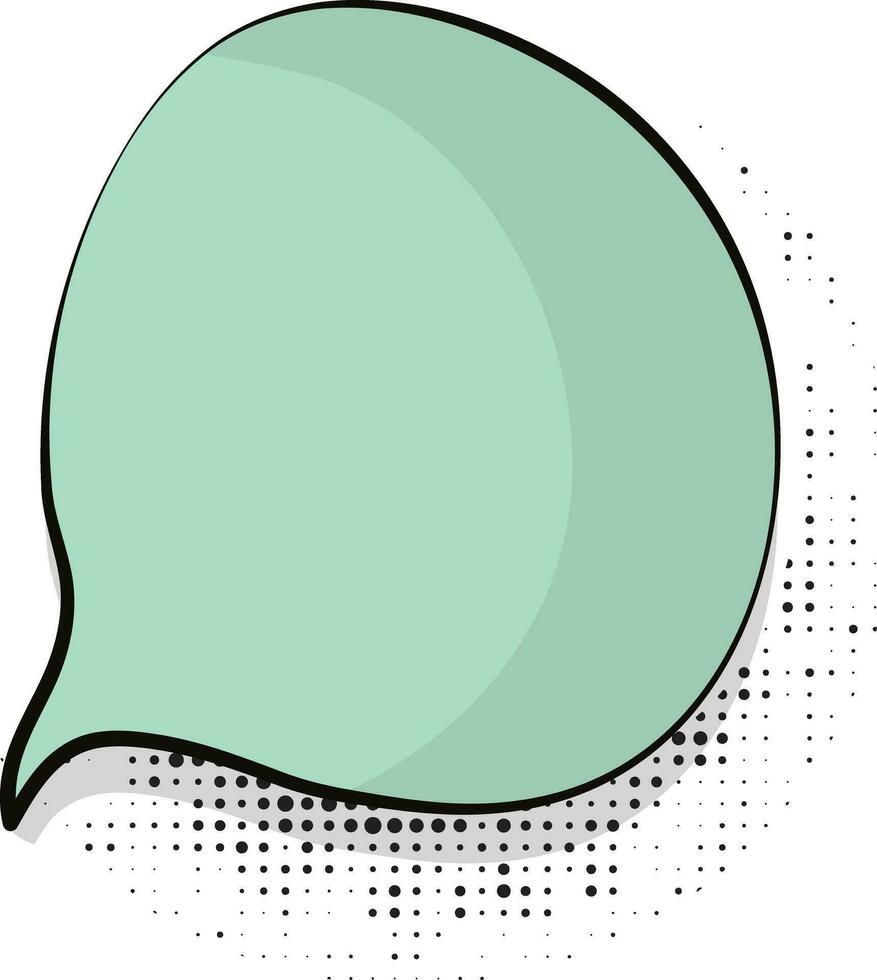 Comic speech bubble in pop art style. vector