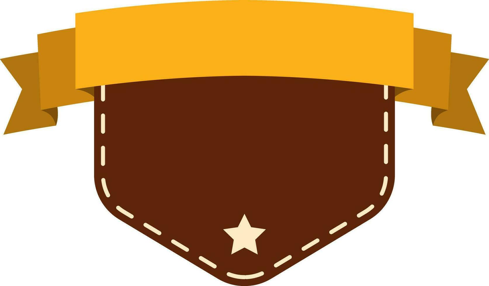 Flat illustration of a sticker, tag or label. vector
