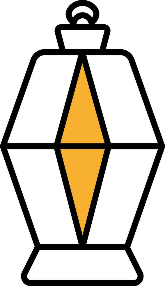 Vector Illustration of Lantern Icon in Flat Style.