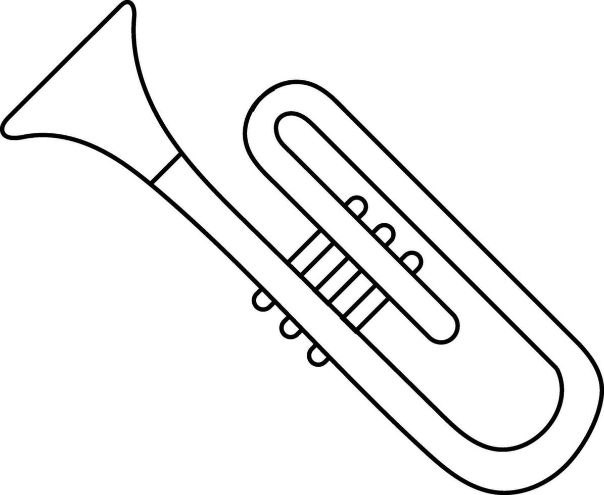Vector Trumpet sign or symbol.