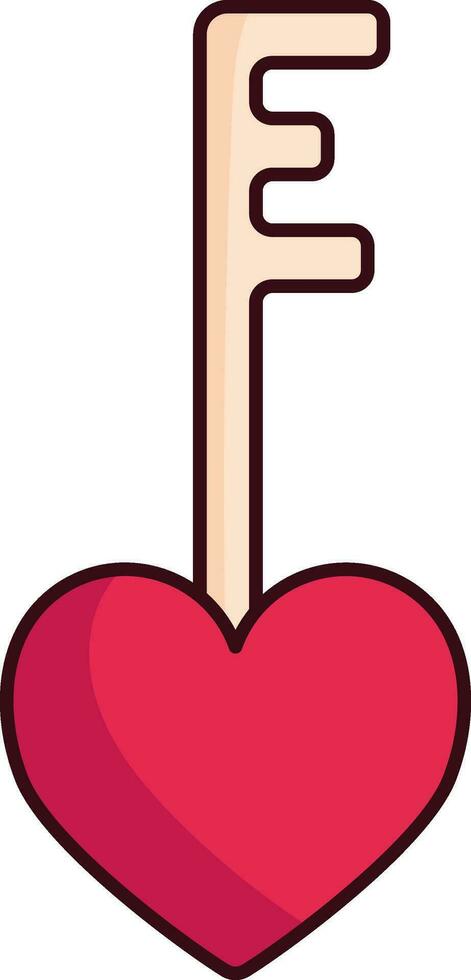 Heart Shape Key vector